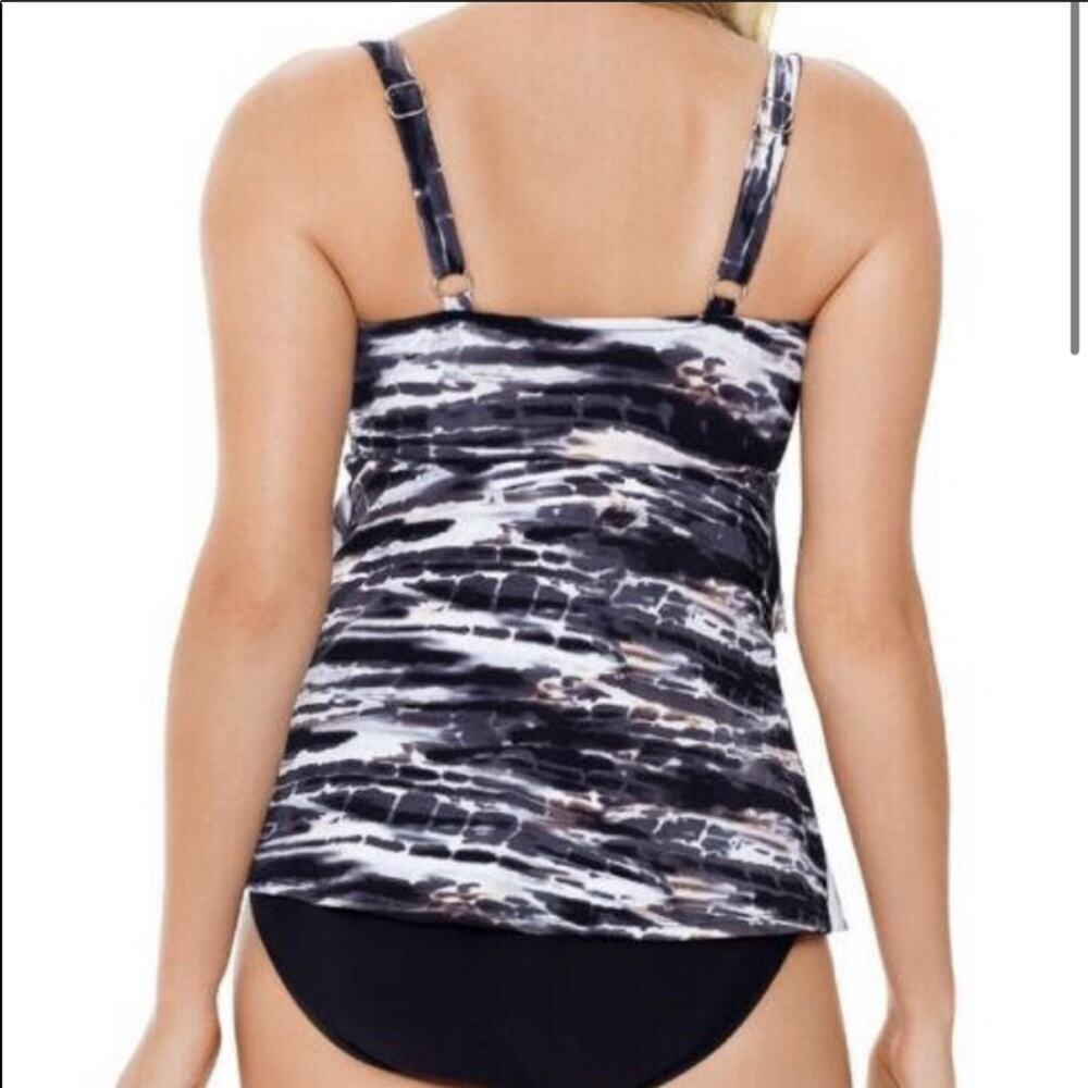 Swim Solution Triple Tiered one piece swimsuit - Picture 2 of 8